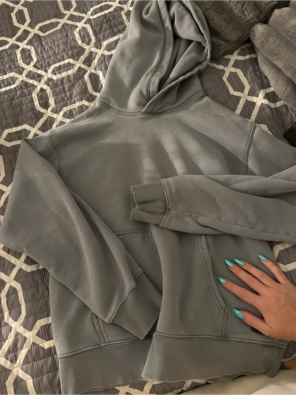 Aritzia TNA charcoal grey hoodie - limited edition color size Small